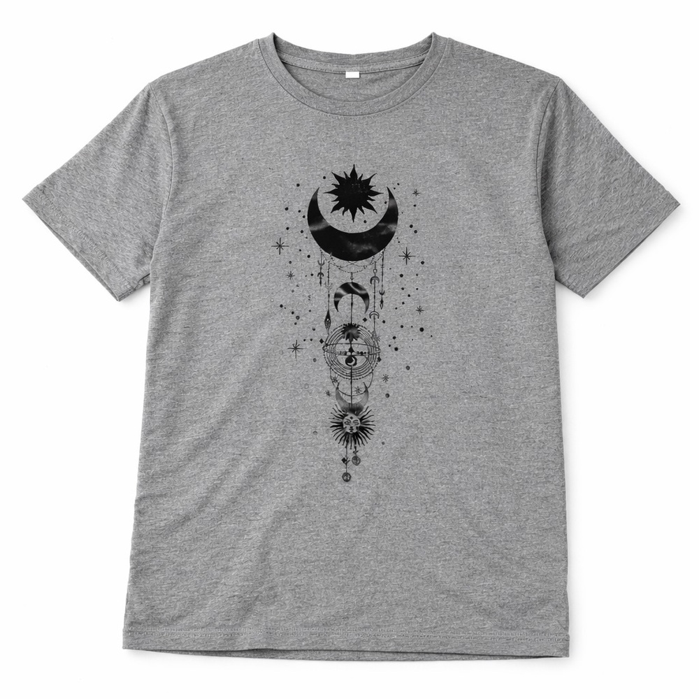 Gray Graphic Men's T-Shirt - Picture 2 of 2